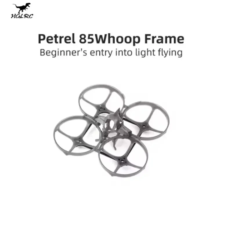 HGLRC Petrel 85Whoop Ultra-Light Indoor Frame - 75-85mm 1S/2S Compatible for FPV Freestyle TinyWhoop Builds