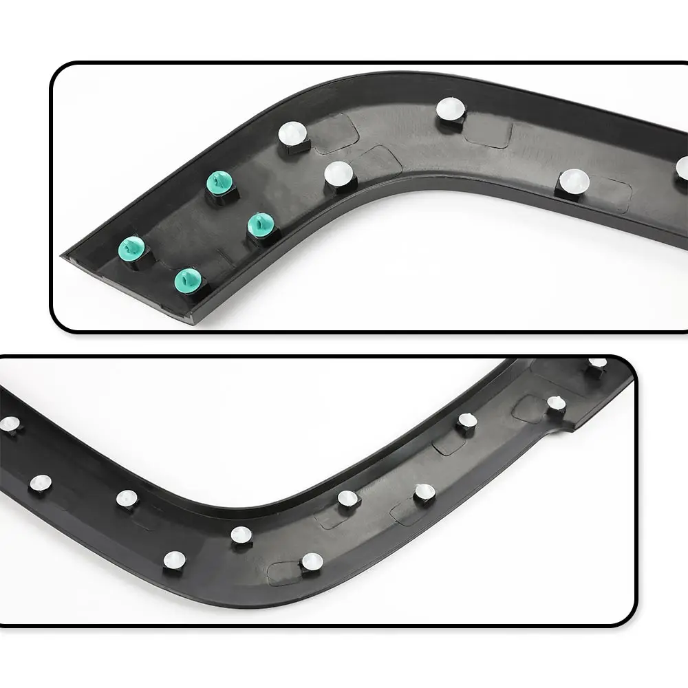 حاجز متوهج مناسب لسيارة Jeep Renegade 2015-2021، واقي غطاء العجلة السوداء لصب الحاجز (يمين أمامي) #6