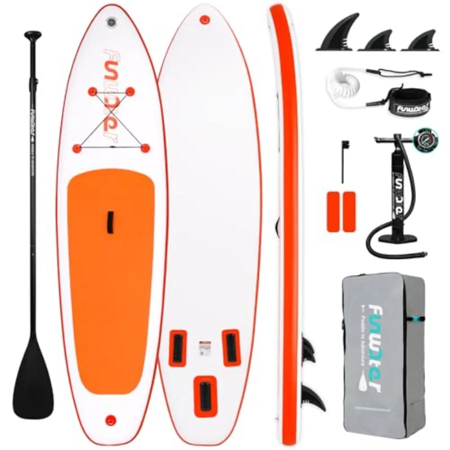 

Inflatable Ultra-Light Stand Up Paddle Board for All Skill Levels with Premium SUP Paddleboard Accessories, Non-Slip Comfort De
