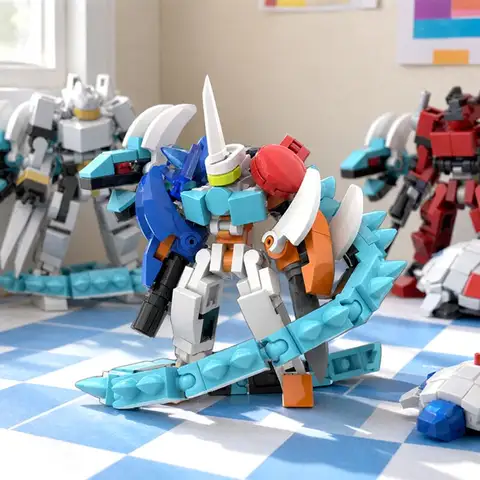 Exoskeleton Combat Robot MOC Building Blocks Kids Assembly Toys Transform Carry People Mech Model Boy's Adult Collection Gift