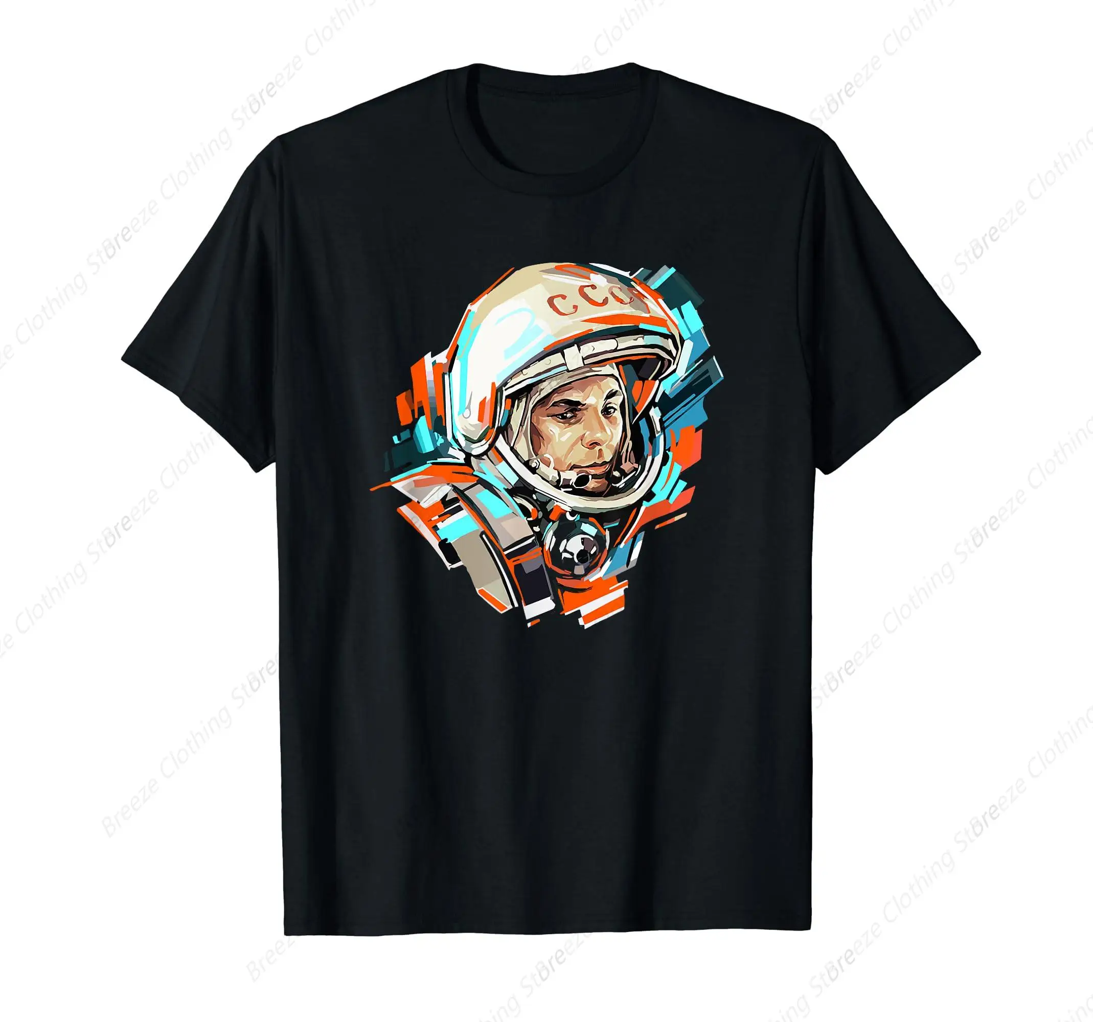 

Винтажная космическая футболка «Спутник» Gagarin Yuri