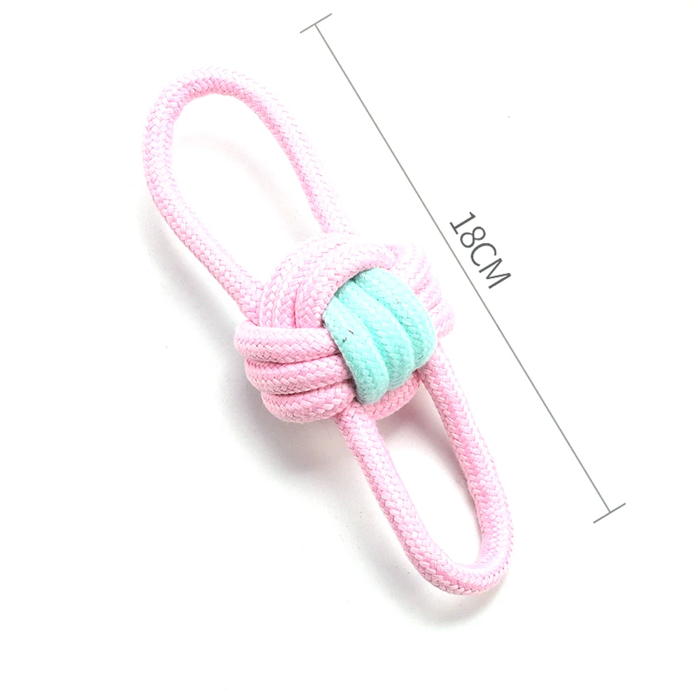 1pc Pet Dog Toys for Large Small Dogs Toy Interactive Cotton Rope Mini Dog Toys Ball for Dogs  Accessories Toothbrush Chew Puppy