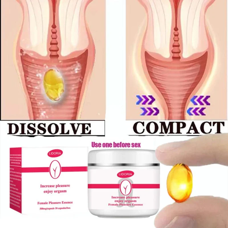 

10 Capsules Vaginal Tightening Serum Female Orgasm Gel Sensitive Libido Enhancer Repair Shrinking Vaginal Private Body Care Oil