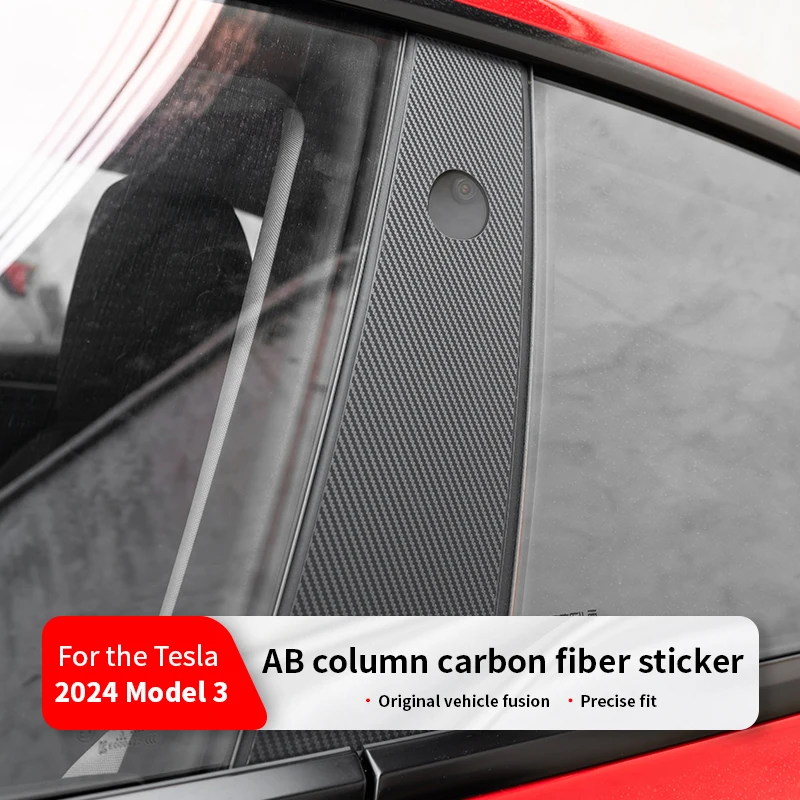 For Tesla Model Y 2024 Automobile Protective Film Protective Film B-pillar Scratch Proof TPU Film Retrofitting Accessories
