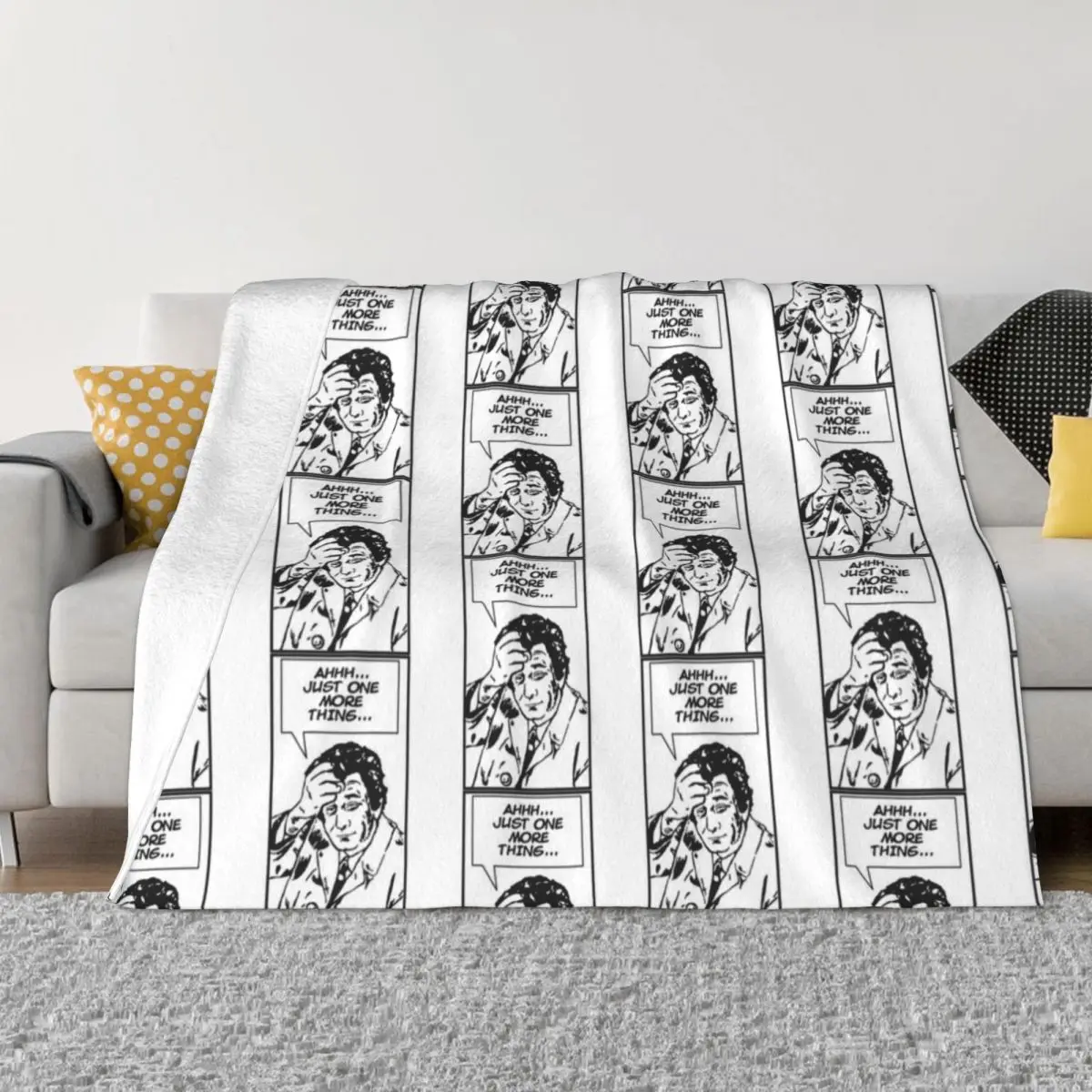 

Ah, Just One More Thing! Throw Blanket For Sofa Flannel Blanket Luxury Thicken Blanket wednesday