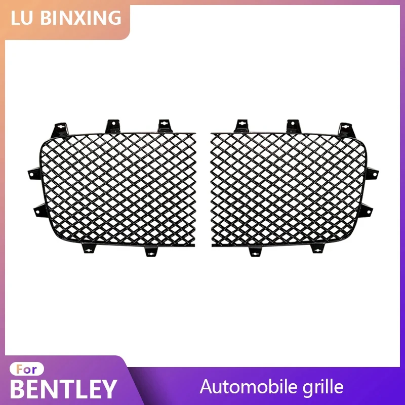 fit for Bentley Continental GT GTC 2012-2018 Front Bumper Mesh Grille Racing Grills Air Intake Radiator 3W3853683A 3W3853684A