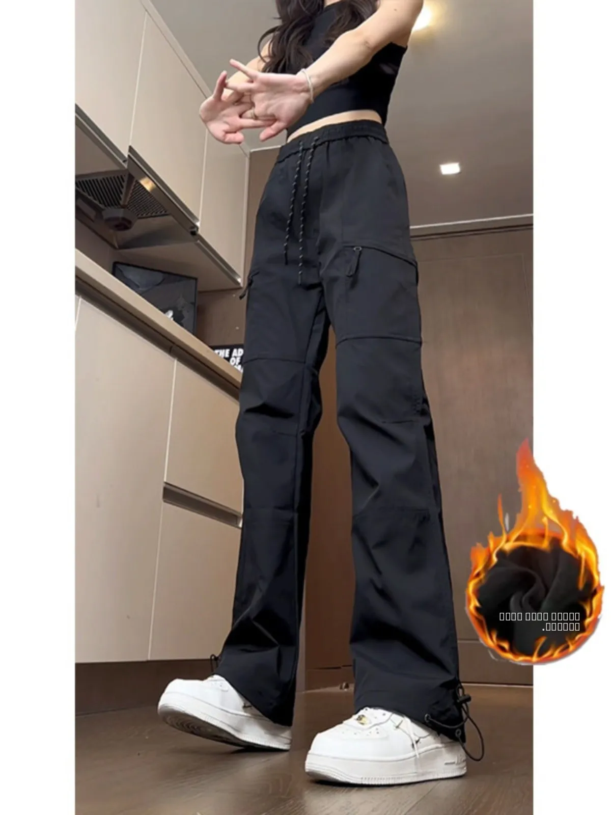 

Утепленные флисовые водонепроницаемые ветрозащитные рабочие брюки для мужчин, осенне-зимние, для активного отдыха, походов, альпинизма, черные, теплые