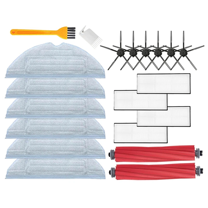 ل Xiaomi Roborock S7 S70 S75 S7 Max T7S / T7S Plus Hepa تصفية ممسحة القماش الجانب الرئيسي فرشاة قطع غيار المكنسة الكهربائية