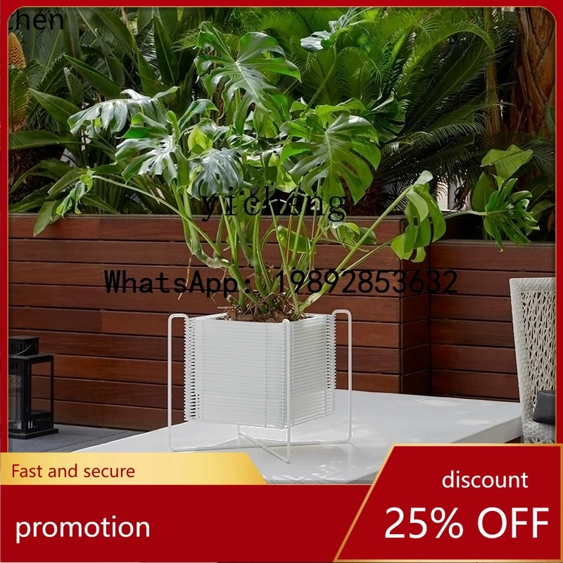 

YFY Iron Art Floor-Standing Flower Stand Indoor Living Room Balcony Plant Flower Pot Stand