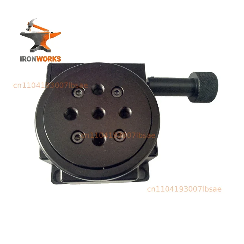 MRS-XS60 manual rotary table, large load-bearing index plate, can be installed with motor and worm gear, self-locking R axis