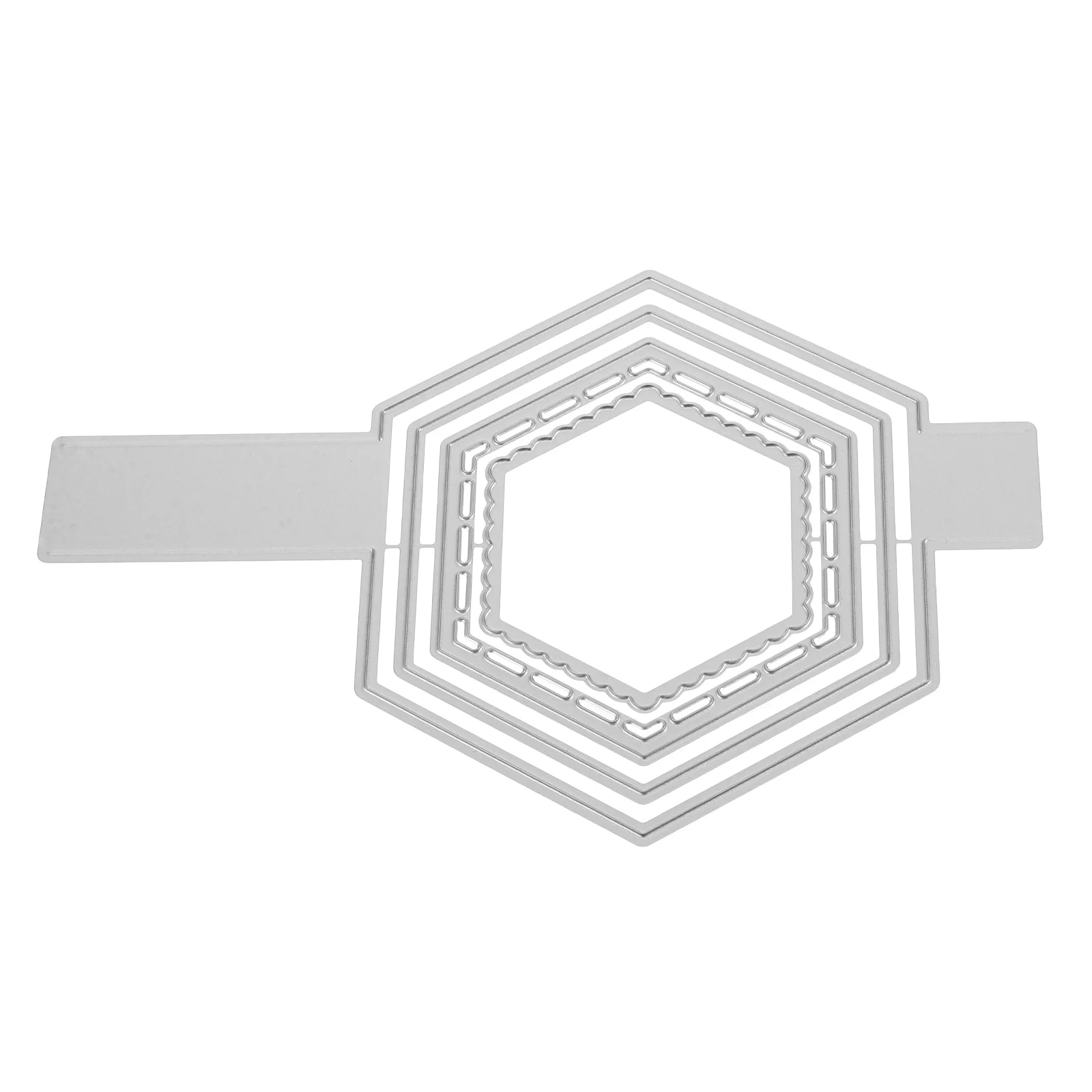 

Hexagon Frame Metal Cutting Die Carbon Steel Template for DIY Scrapbooking Card Making Photo Decorative Paper Dies