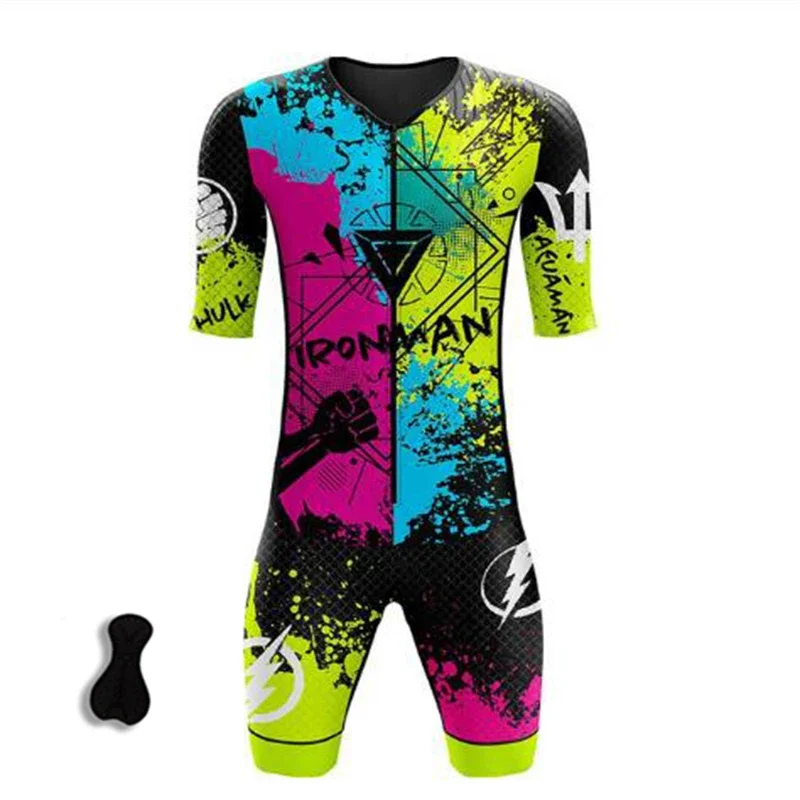 Men\'s Custom Sublimated Triathlon Jumpsuit Uniforms Bike Jersey, Bike Clothing Design Breathable Cycling Jersey Triathlon Suits