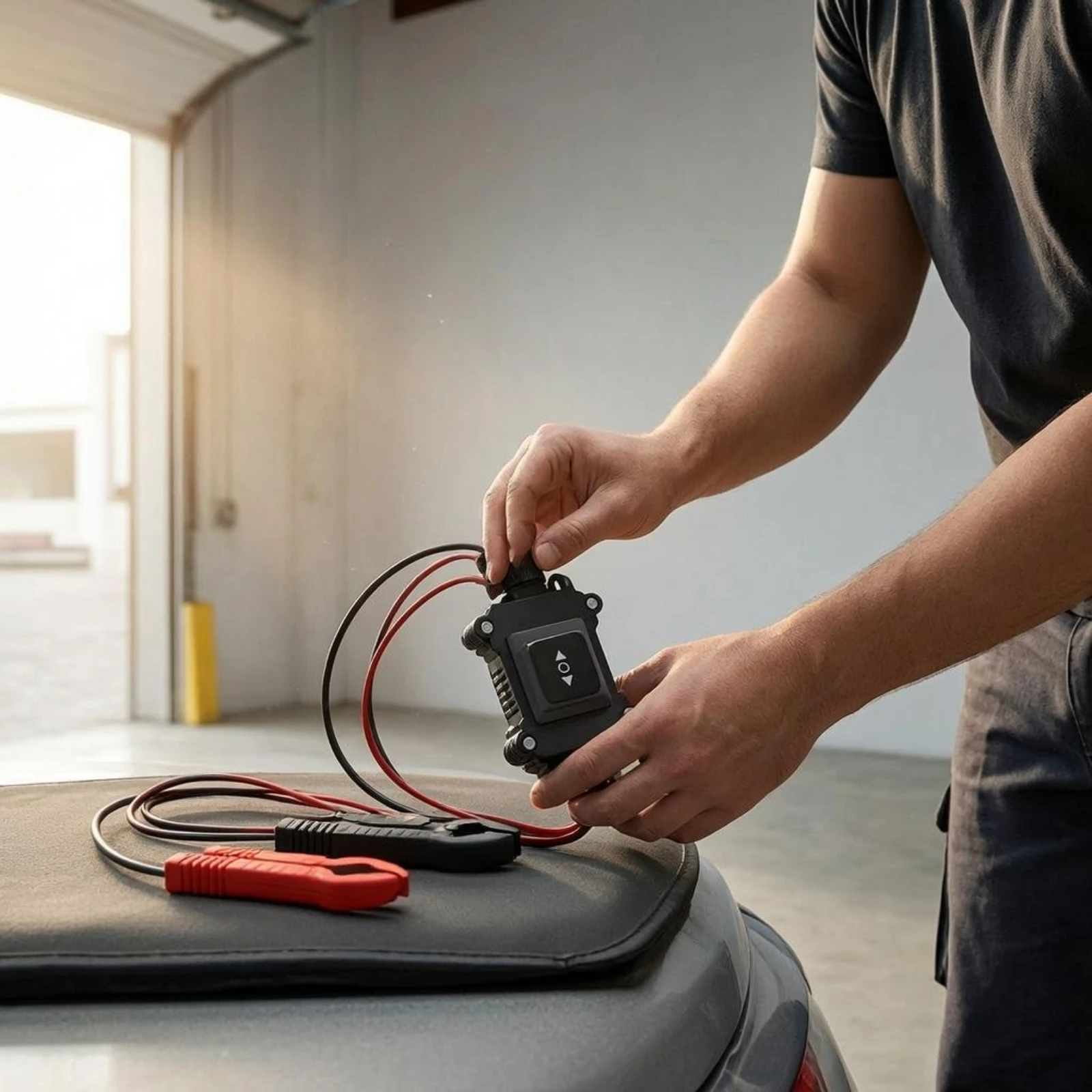 Automotive Test Lead Kit Fuse Holder Motor Test Tool Motor Drive Tester Wired Testing Accessory Compact for Auto Repair Workers