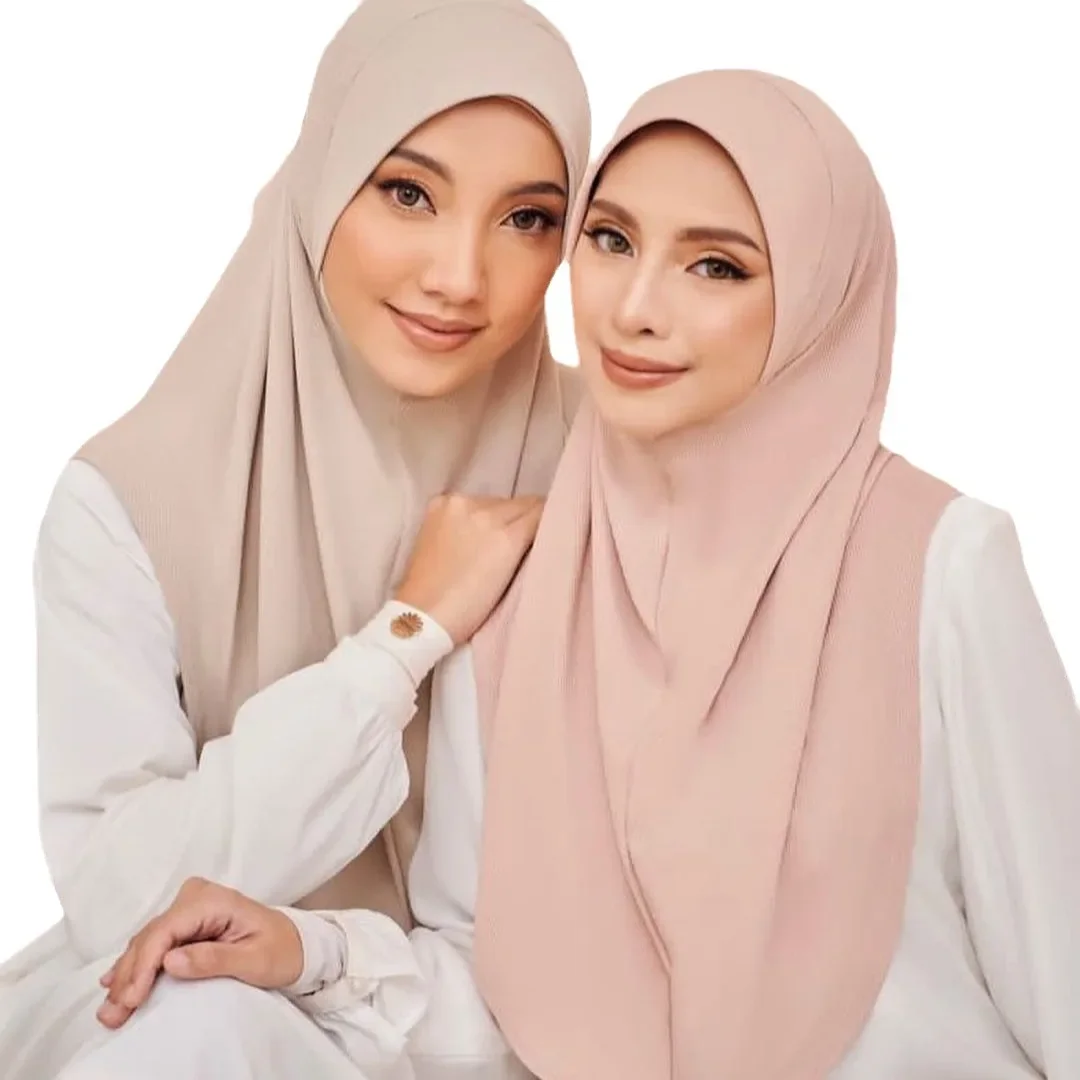 Modal Hijab Jersey Hijabs for Women Hijab Turban Arab Headgear Double Round Headscarf Bonnet Hijab  Turbante Feminino Para Festa