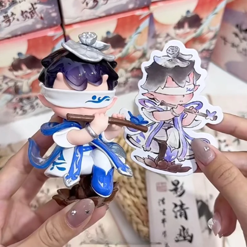 Lodii The Song of Mountains และ Rivers Series กล่องตาบอดน่ารักอะนิเมะตุ๊กตา Mystery Box Surprise กระเป๋ารวบรวม Desktop Decor ของเล่นของขวัญ