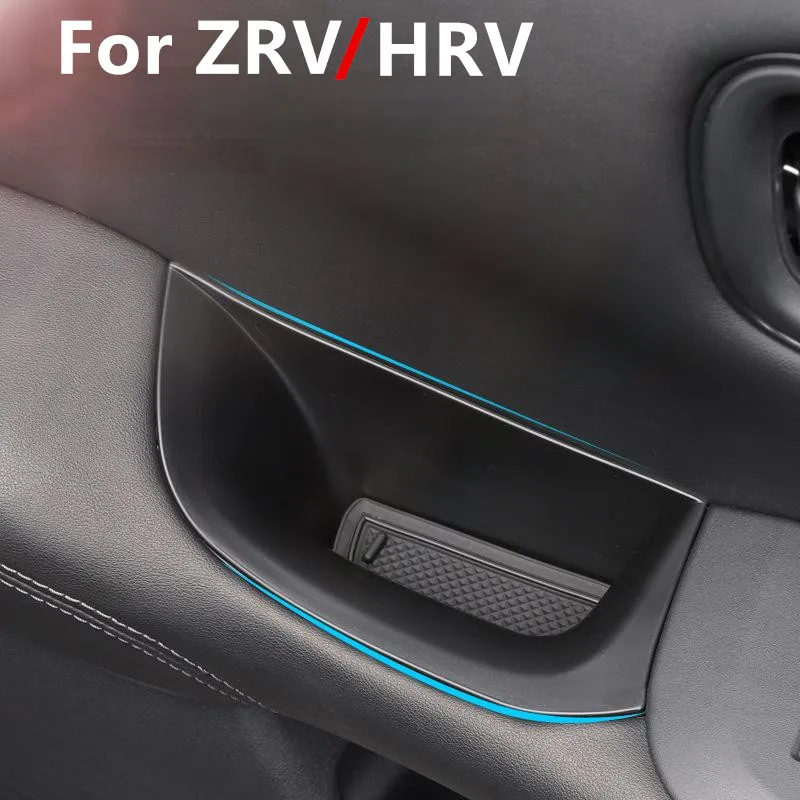 Car Front Door Armrest Storage Box for Storing Grid Interior Products For Honda ZRV HRV LX Sport EX-L 2023-2024