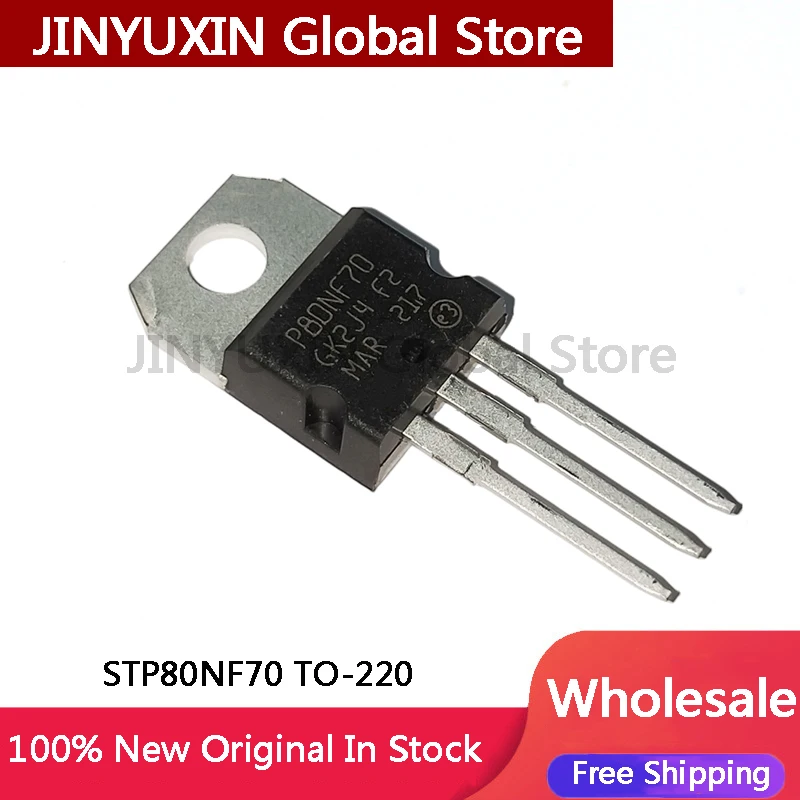 10-50pcs STP80NF70 80NF70 electric vehicle controller dedicated MOSFET in Stock Wholesale