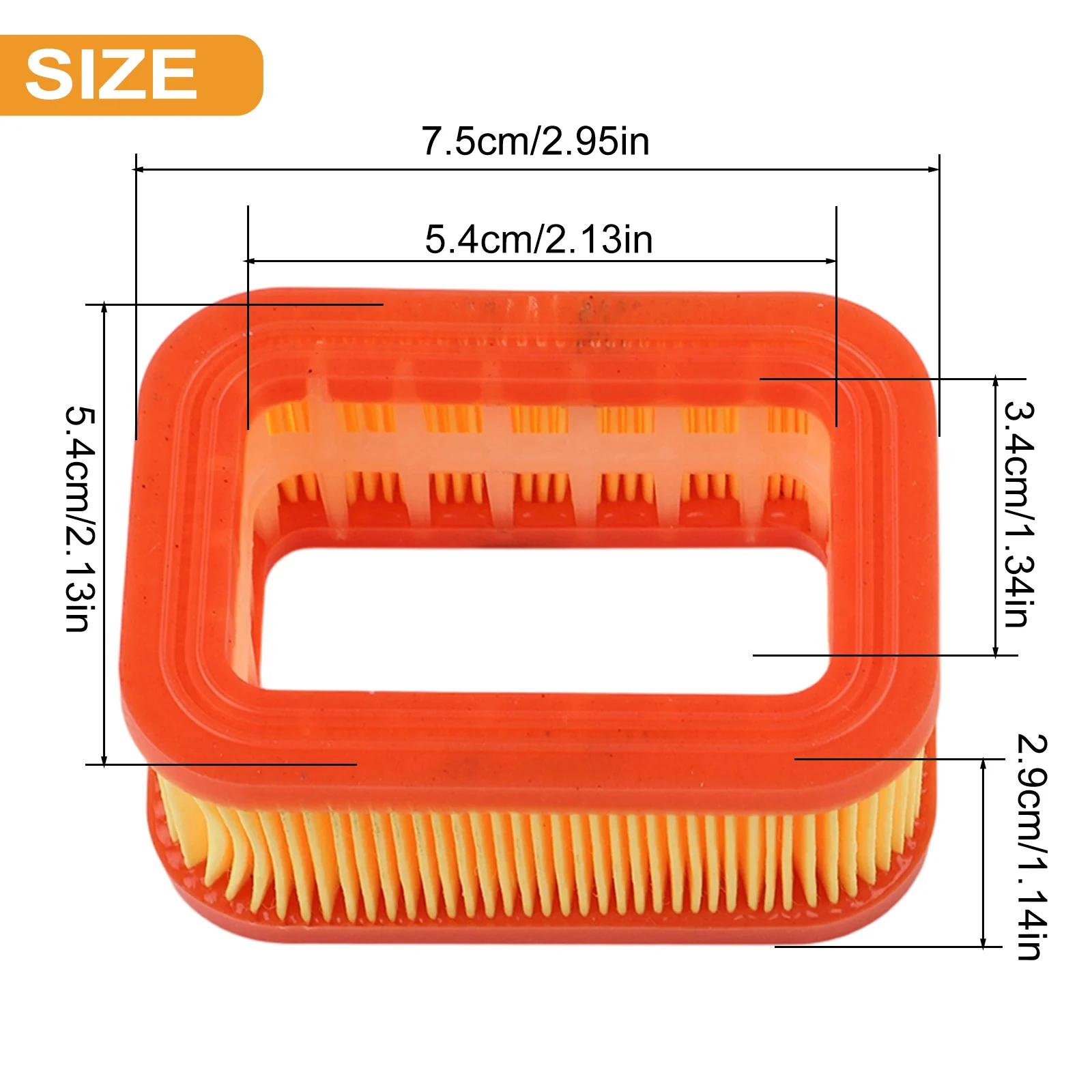 Air Filter Kit for 5200 5800 52/58CC Chainsaw 1 Filter and 2 Filter Extensions Compatible with 52 CC 58 CC Power Saws