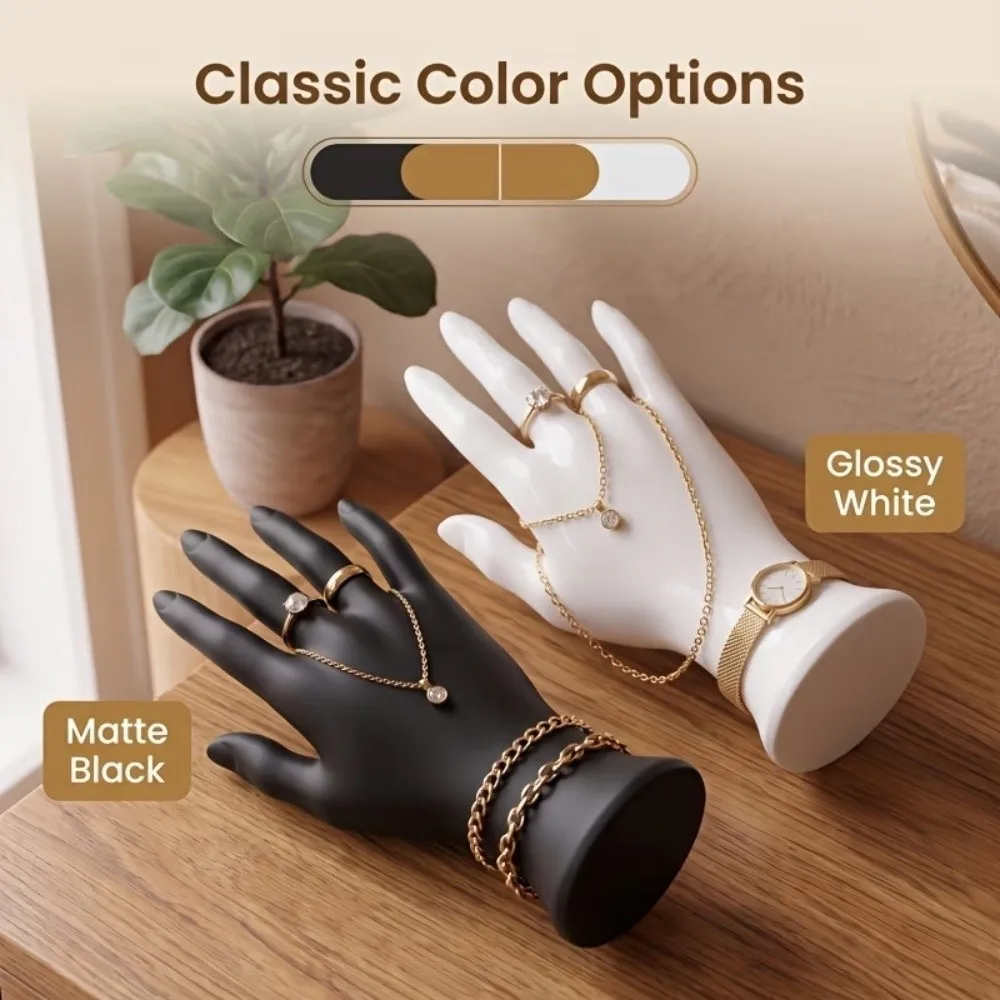 Display Props 3D Printed Jewelry Display Hand Model Realistic 15cm Mannequin Hand Model Durable Elegant Bracelet Holder Home Use