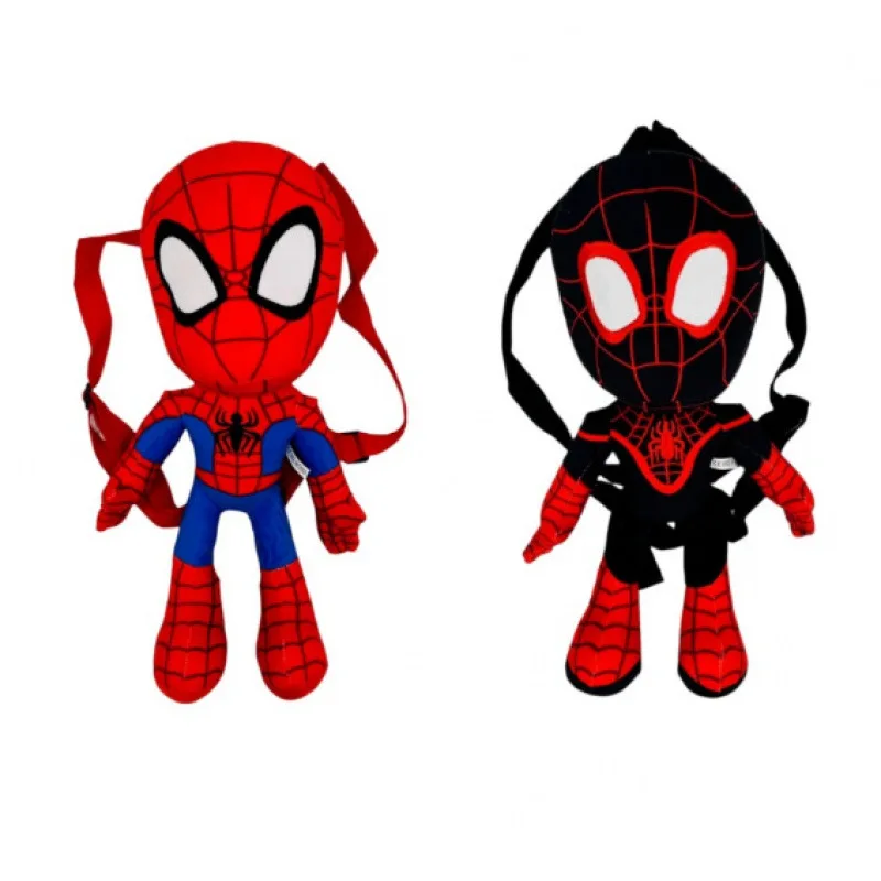 Hot Marvel Series Plush Toy Backpack Cartoon Spider-Man Creativity Stuffed Doll Bag Boys Birthday Gifts