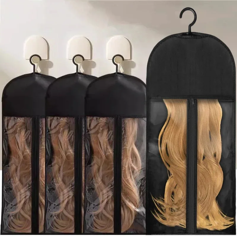 

LUPU Dust-Proof Wig Storage Bag 1PCS Portable Holder with Hanger for Wigs and Hair Accessories