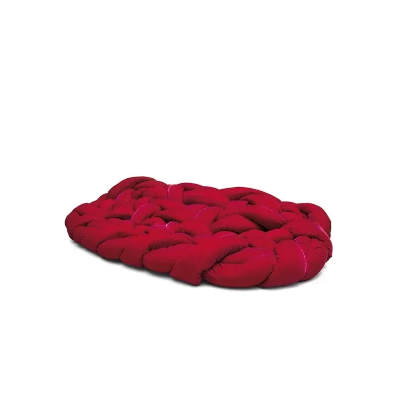 Special-shaped winding woven living room python sofa
