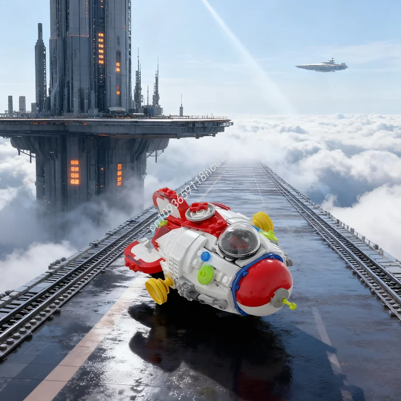 

502pcs MOC S Dolphin Spaceed Model Building Blocks Architecture Christmas Gift Assemble Creative Idea Education Toy Brick Kids