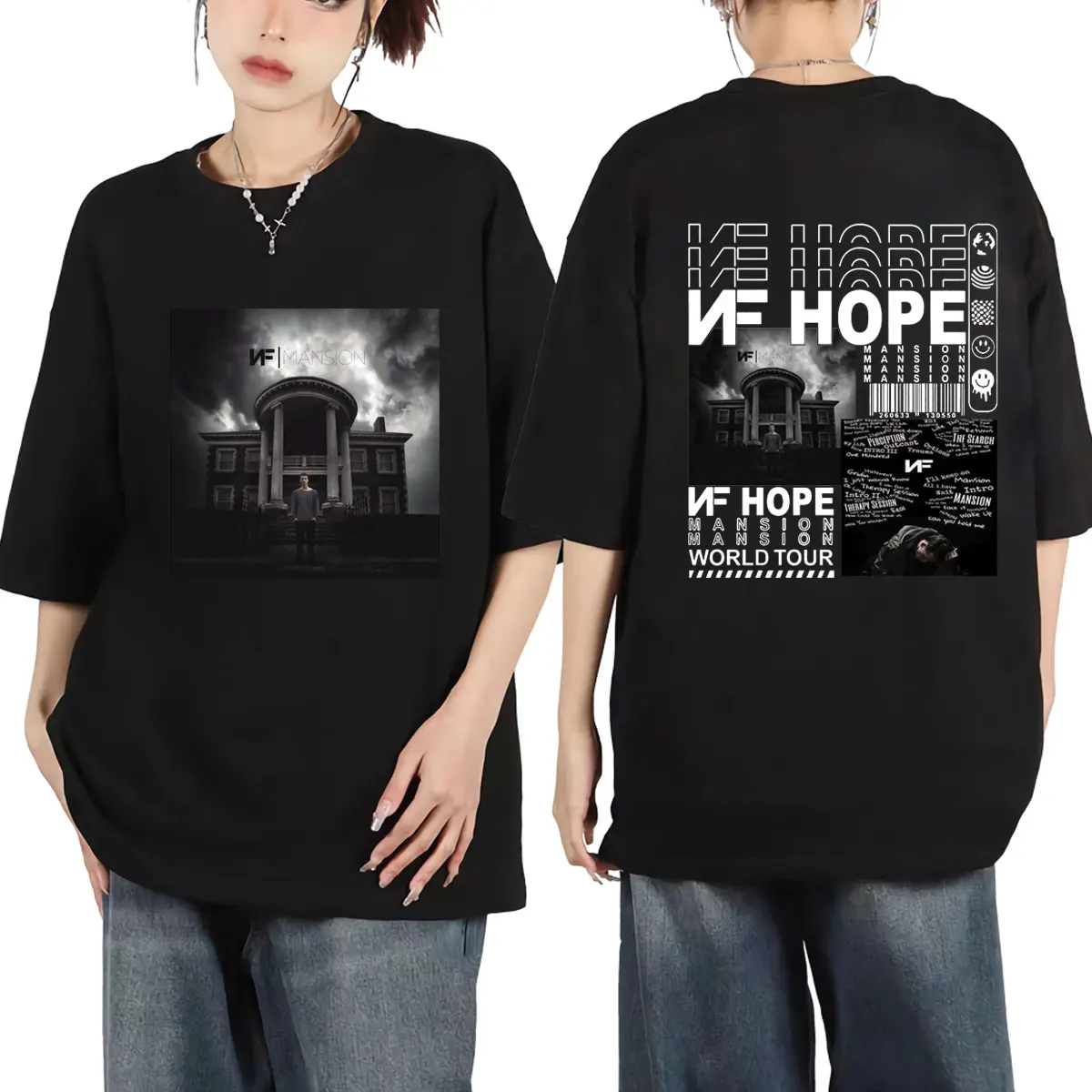 

Футболки Rapper NF с изображением музыкального альбома, художественного изображения, мужская и женская модная Винтажная футболка в стиле хип-хоп, летние хлопковые футболки высокого качества