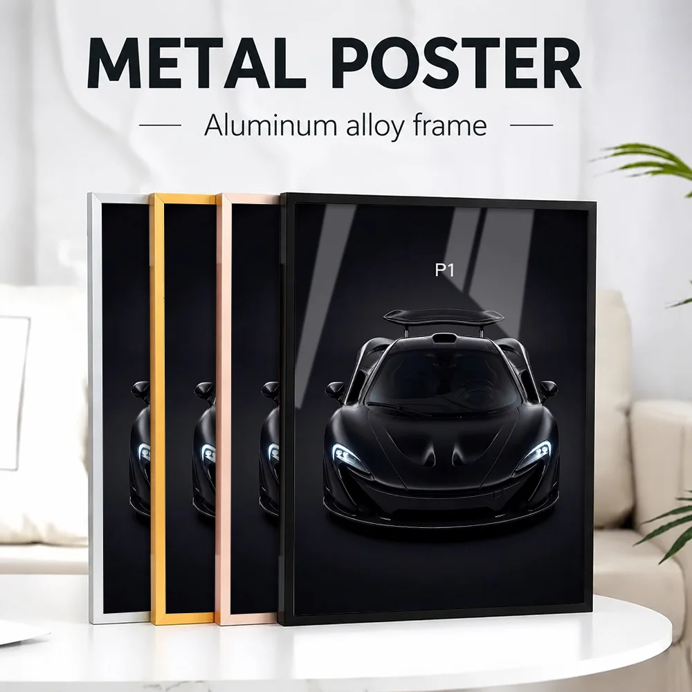 United Kingdom P1 Metal Poster With Aluminum Alloy Frame Customized Photo Blueprint Style Wall Art For Bedroom Racing Fan Gift