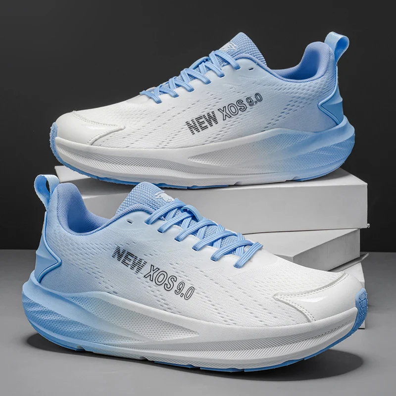 

НОВЫЕ кроссовки XOS 9.0 для мужчин и женщин, дышащие, легкие, с воздушной подушкой, спортивные кроссовки, нескользящие, удобные, для тренировок по марафону