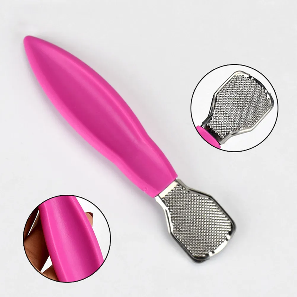 2Pcs Foot Pedicure Rasp Set Professional Stainless Steel Pedicure Tool Comfortable Grip Callus Remover Foot File Corn Cracked