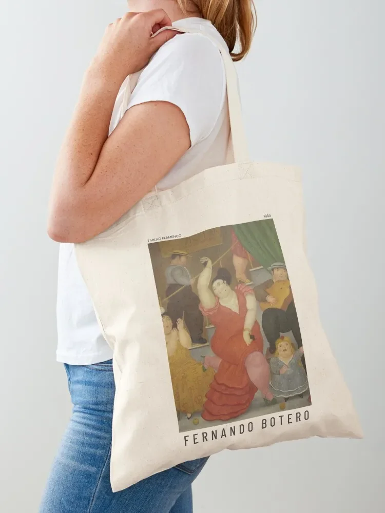 

Fernando Botero - Tablao Flamenco - Exhibition Poster Tote Bag canvas tote tote bag men's great bag