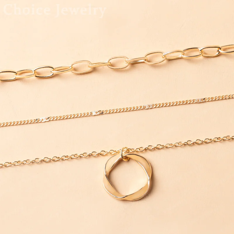 925 Sterling Silver Double-layer Twisted Ring Necklace For Women Men Trend Charm Birthday Gifts Fashion Party Fine Jewelry