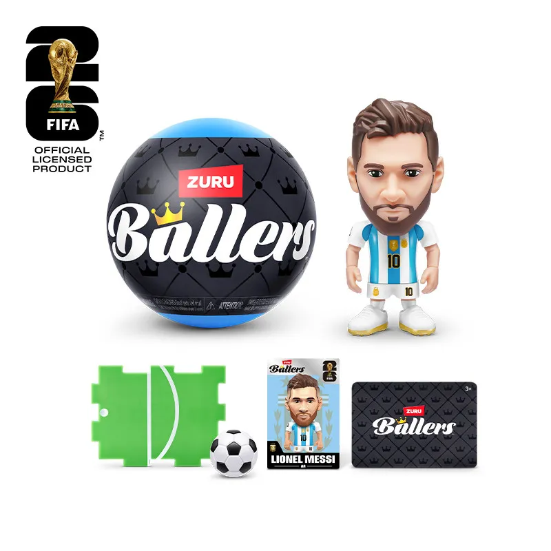 Figurine de la série officielle des stars du football de la Coupe du monde FIFA - Messi/Kylian Mbappé, jouet de collection pour garçons, cadeau d'anniversaire