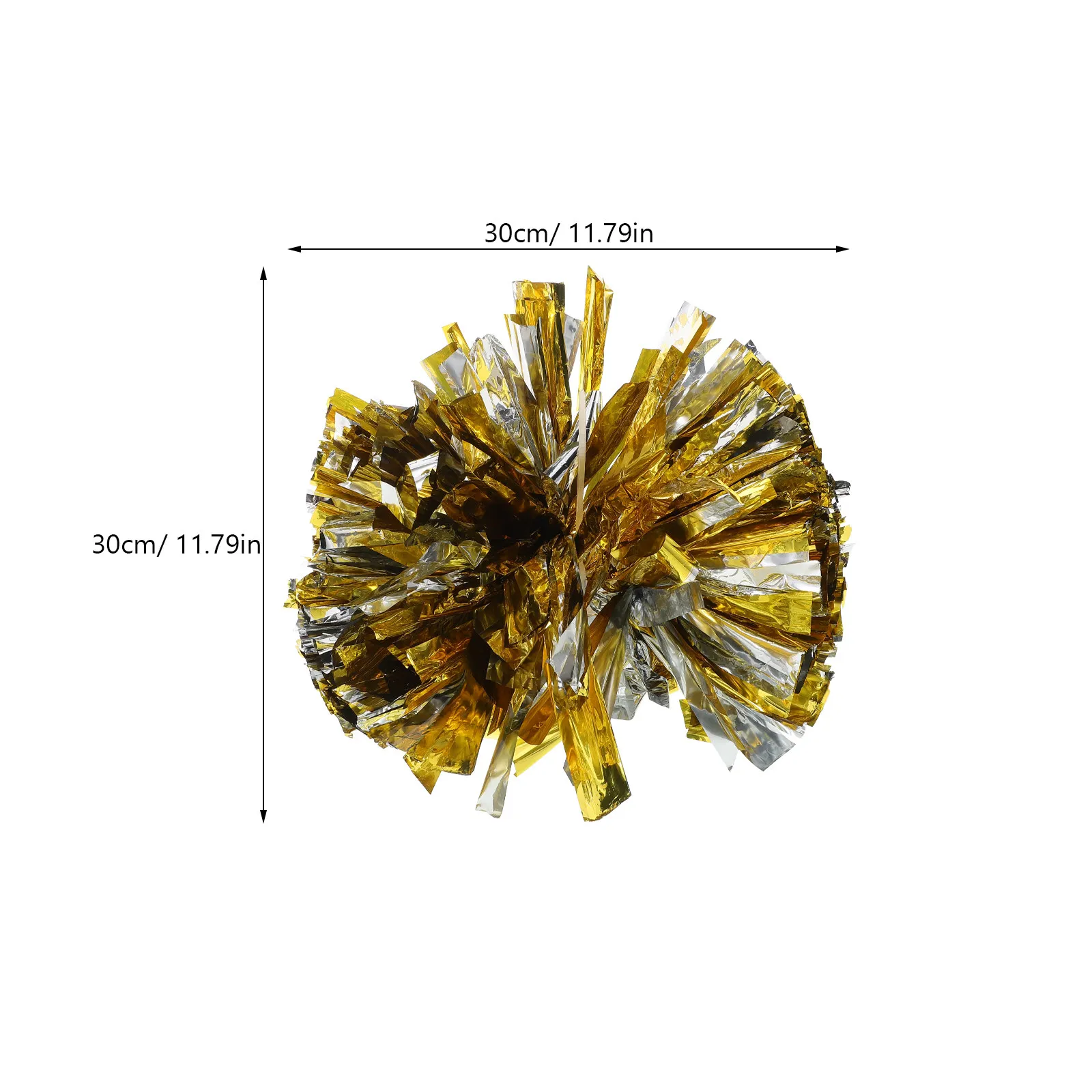 4Pcs Cheerleader Pom Poms Shiny Handheld Hand Flowers for Sports Events School Activities Team Cheerleading