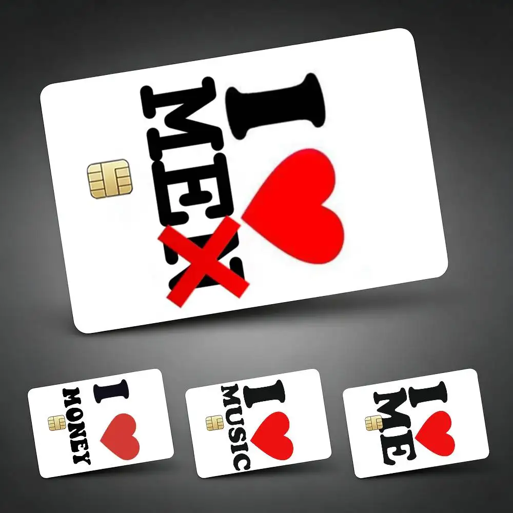 

Funny I Love Me EMO Boys Sticker Decoration Creative Bank Card Bus Metro Waterproof Sticker