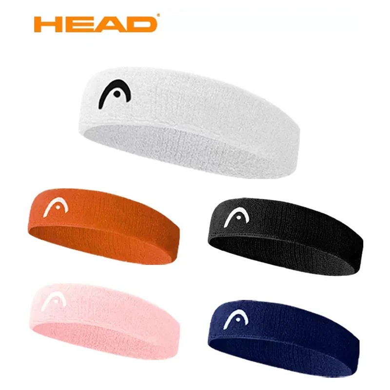 HEAD Tennis Hairbands Men and Women Sports Headbands Fitness Sweatband Badminton Yoga Basketball Running Fashion Sweat Headband