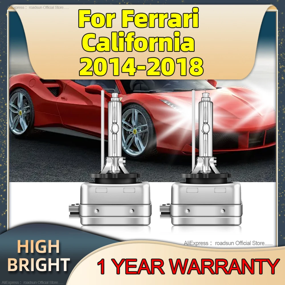

HID Kit Xenon Bulbs Replacement Car Light 35W D1S 6000K Auto Headlight For Ferrari California 2014 2015 2016 2017 2018