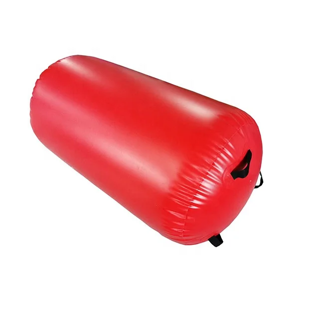 Red Air Track on Sale Waterproof PVC Inflatable Gym Equipment DWF Fabric Gymnastic Barrel for Fitness