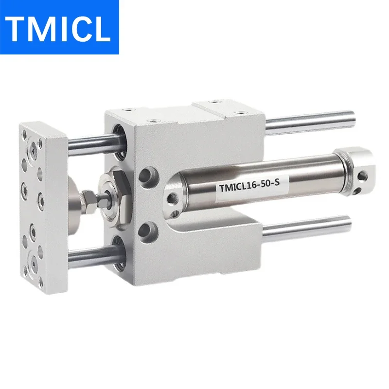 Pneumatic Cylinder TMICM12/16/20/25X25X50X75S Three-Axis Three-Rod Guide Bracket TMICL With Air Buffer Cylinder