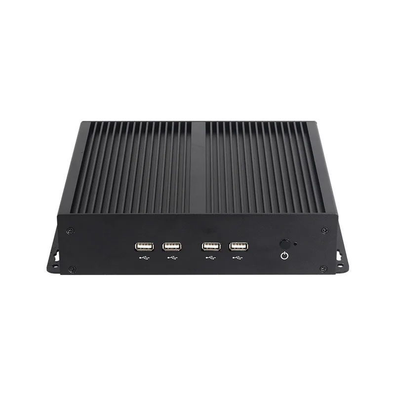 Fanless Industrial Mini PC Intel Core i5-3317U Processor 4x COM RS232 8x USB Ports Windows XP/7/8/10 Linux Ubuntu