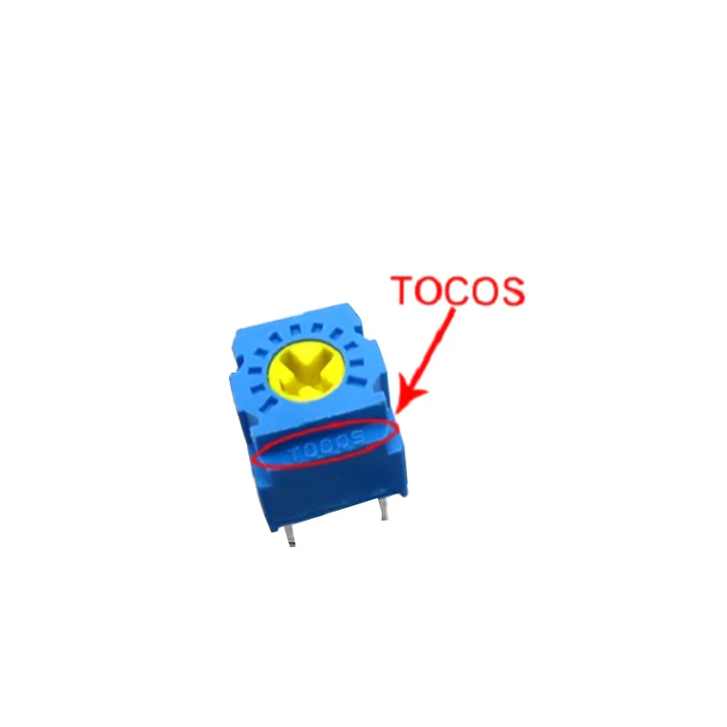 10 قطعة الأصلي TOCOS GF063P1 102 103 2K/5K10K/20K/50K/100K/200K/500K 105 100 200 500 موصل الجهد استبدال 3362P