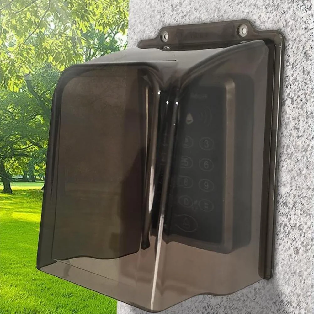 Outdoor Doorbell Rain Cover Made of PC Material for Video Doorbells Keypads Fingerprint Scanners and Time Clock Devices