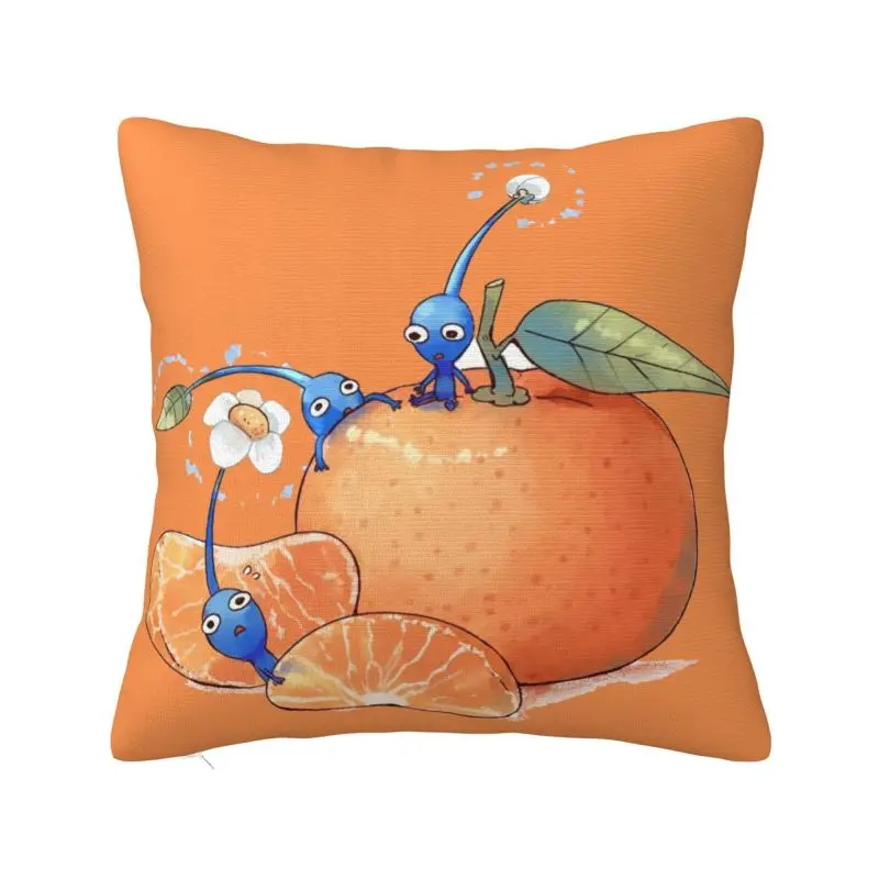 Custom Pikmins Gaming Cushion Cover 3D Printing Square Floor Pillow Case for Sofa Pillowcase Decoration