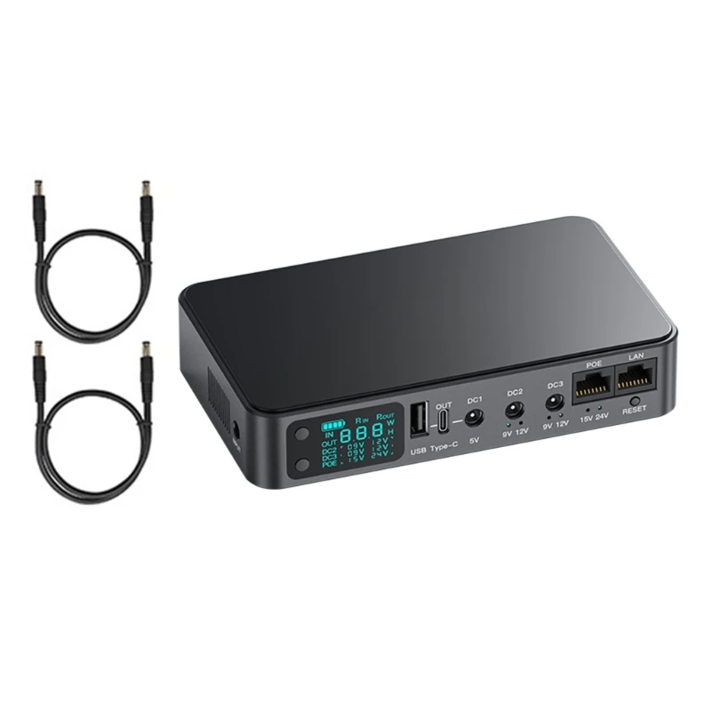 R9JF Easy Carry Uninterruptible Power Sources 9000mAh/10400mAh/18000mAh Multifunction UPS Power Stations for Emergency