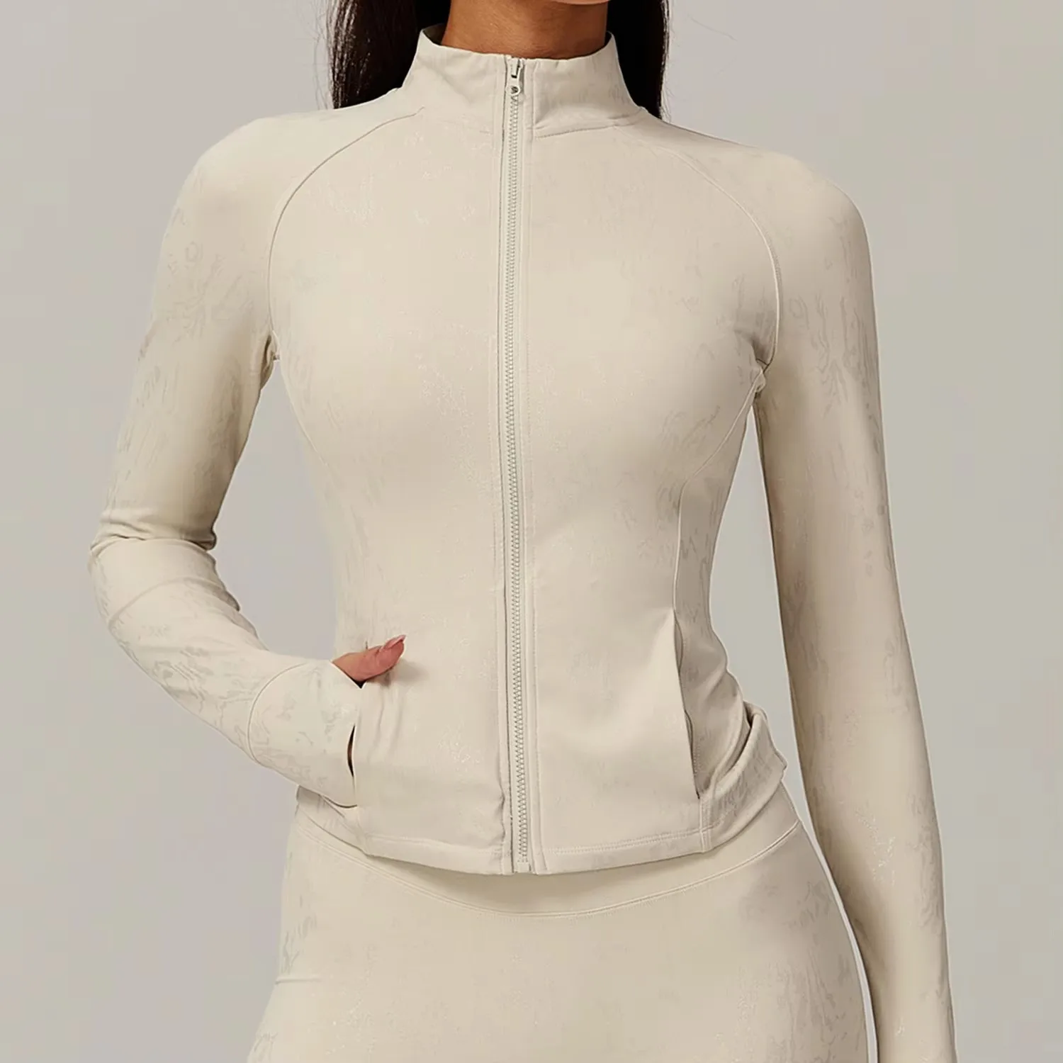 Chaqueta deportiva para mujer, camiseta de manga larga con cremallera para Fitness y Yoga, ropa deportiva para entrenamiento, abrigos deportivos para correr, ropa de entrenamiento 2024