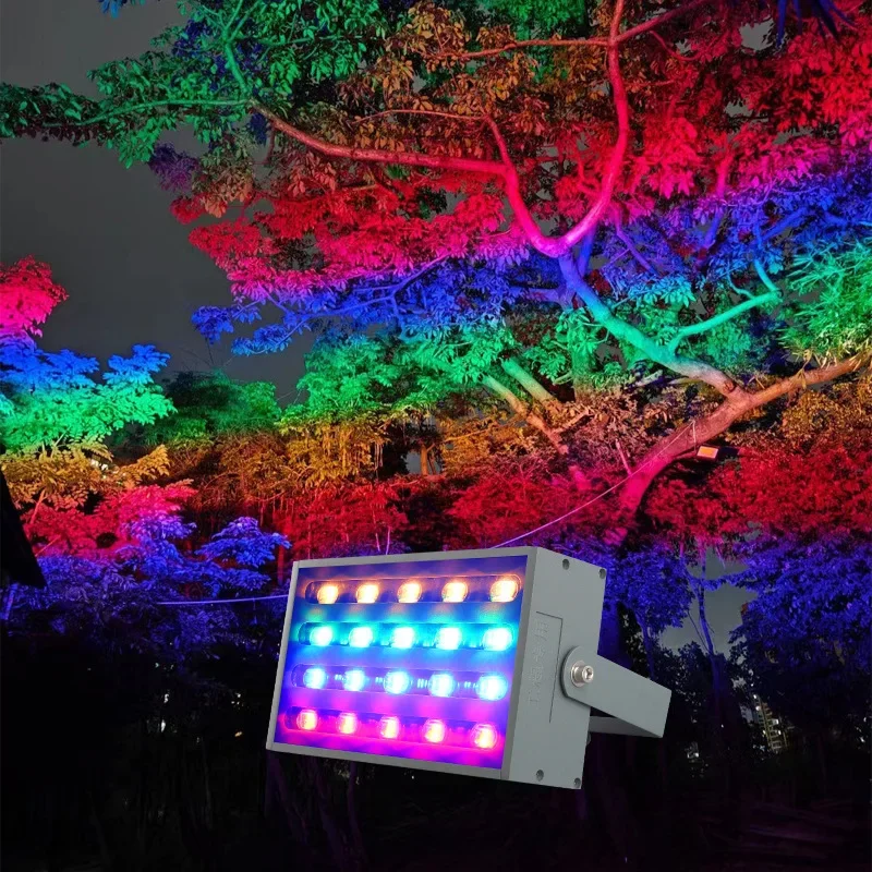 

LED Floodlight Outdoor Super Bright Colorful Spotlight Garden Landscape Lighting Lighting Park Landscape Color Spotlight