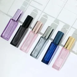 4 szt. 3ml-10ml Mini butelki z rozpylaczem do perfum szklana butelka wielokrotnego napełniania przenośne olejki podróżne płynny pojemnik na kosmetyki atomizer do perfum