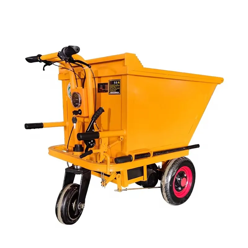 Heavy Duty Wheelbarrow Engineering Construction Tracked Dump Rubber Track Barrow Mini Track Dumper For Transporter