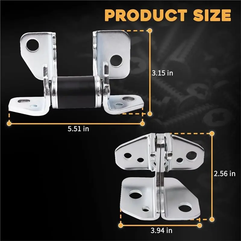 Front Door Hinge Upper Lower Driver Left Side Door Stopper Door Hinge Double-Leaf Rear Door Upper Hinge